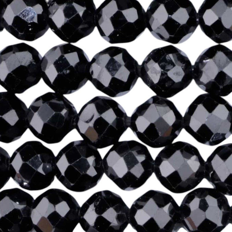 Black spinel bracelet Thailand A (faceted beads 3-4mm)