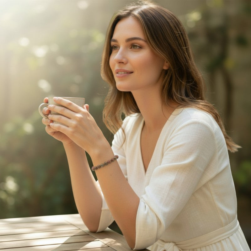 Unakite bracelet South Africa A (5-6mm beads)