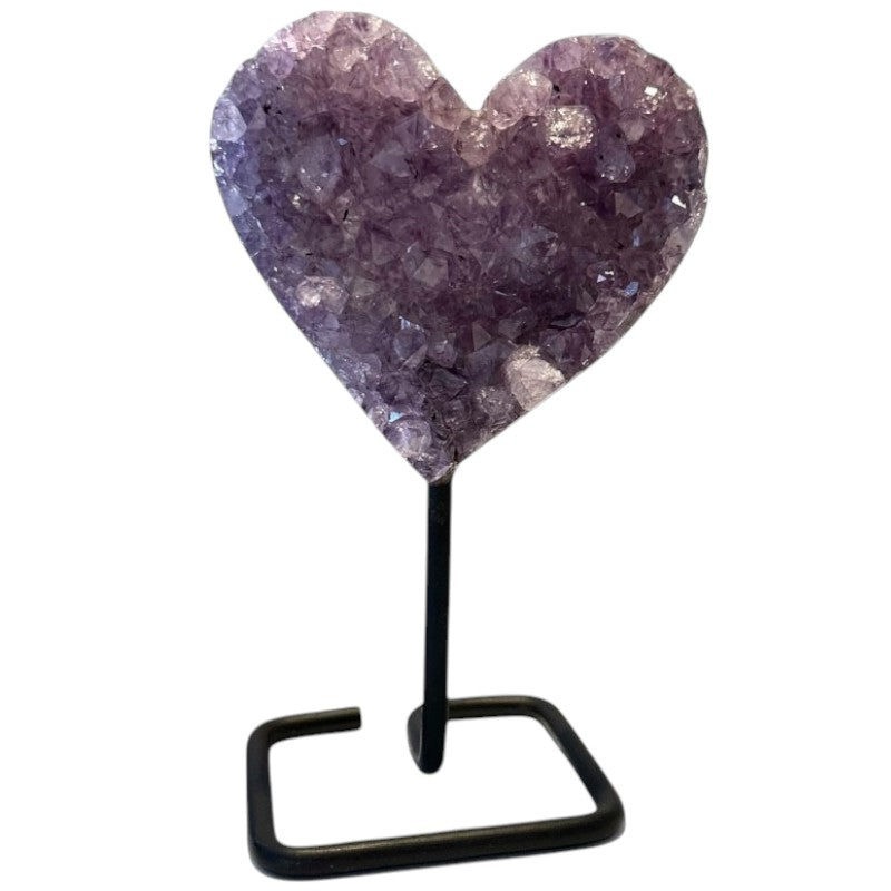 Raw amethyst heart Uruguay AAA 475g