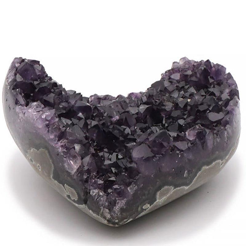 Coeur améthyste brute Uruguay AA+ 105mm (550g)