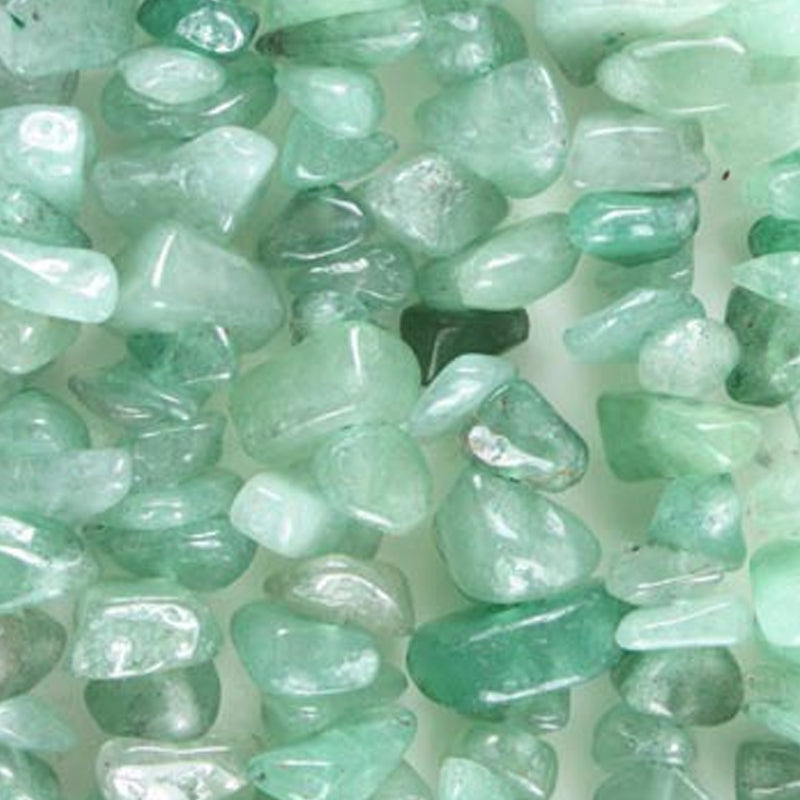 Collier aventurine verte Brésil A (perles baroques) - 45cm