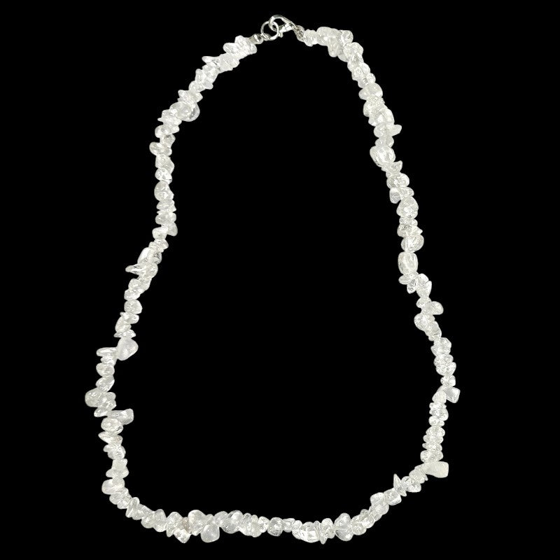 Rock crystal necklace Brazil A (baroque pearls) - 45cm