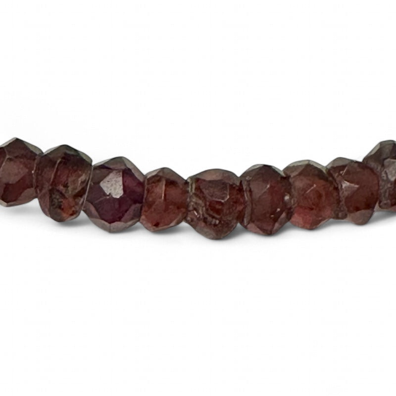 Collar de granate rojo almandino India AA - 45-50mm