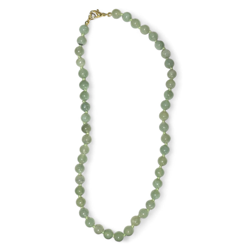 Collier jade de Chine A (boules 7-8mm) - 45cm