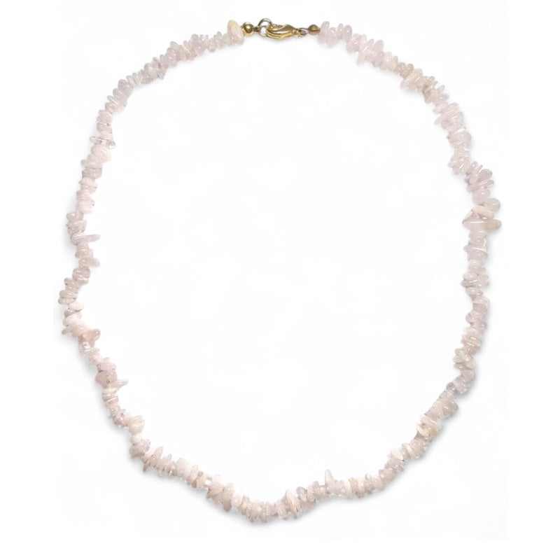 Collier morganite Brésil AA (perles baroques) - 45cm