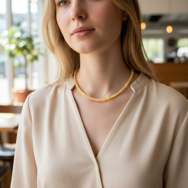 Collar Welo Etiopía ópalo AA plata 925 - 45-50cm