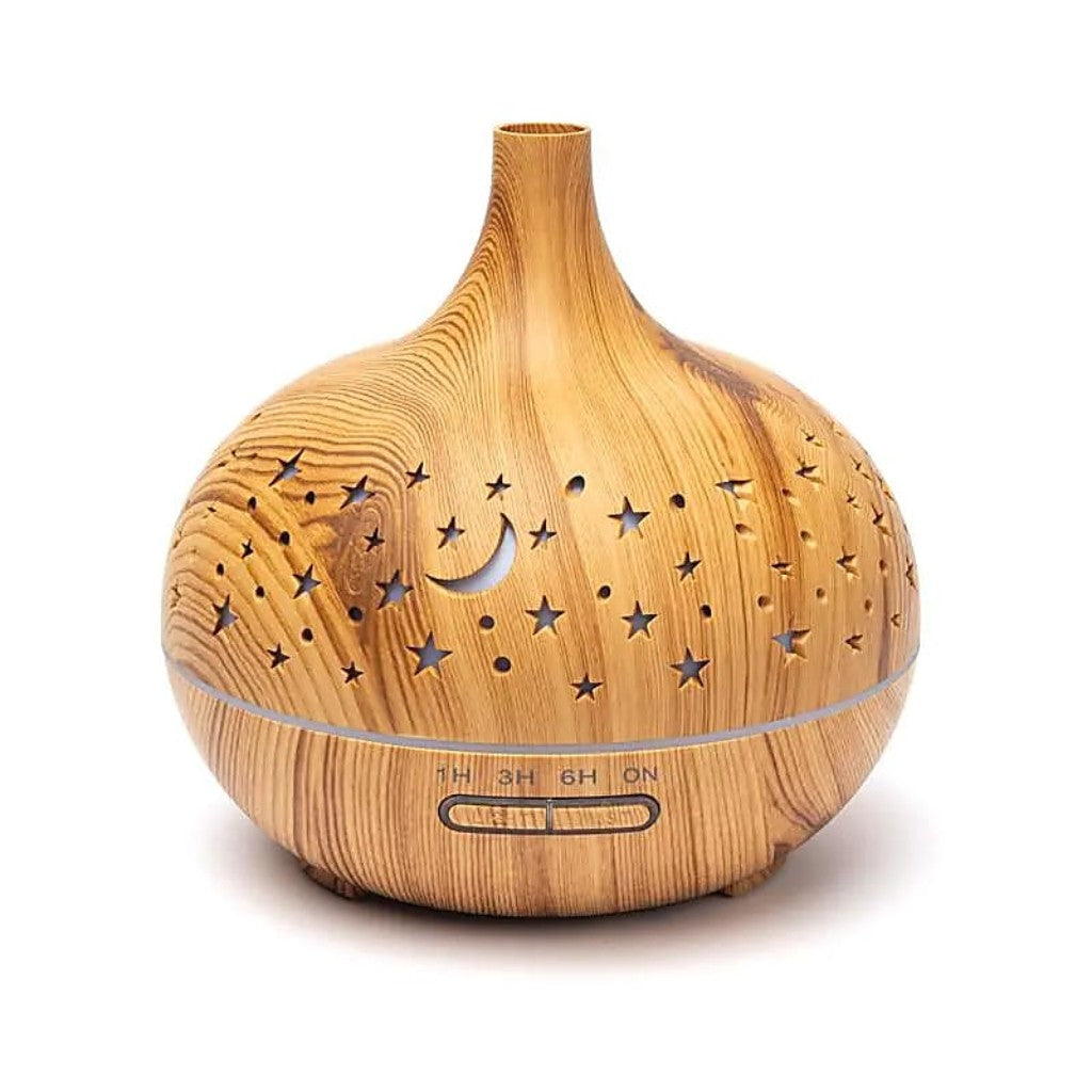 Aroma and essential oil diffuser Natural round decoration USB