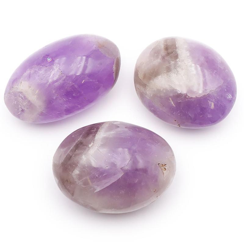 Améthyste chevron Madagascar (galet XL)