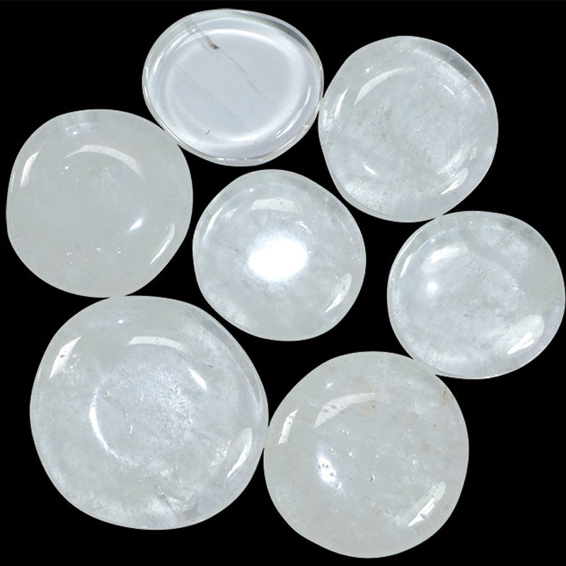 Rock crystal pebble Brazil A