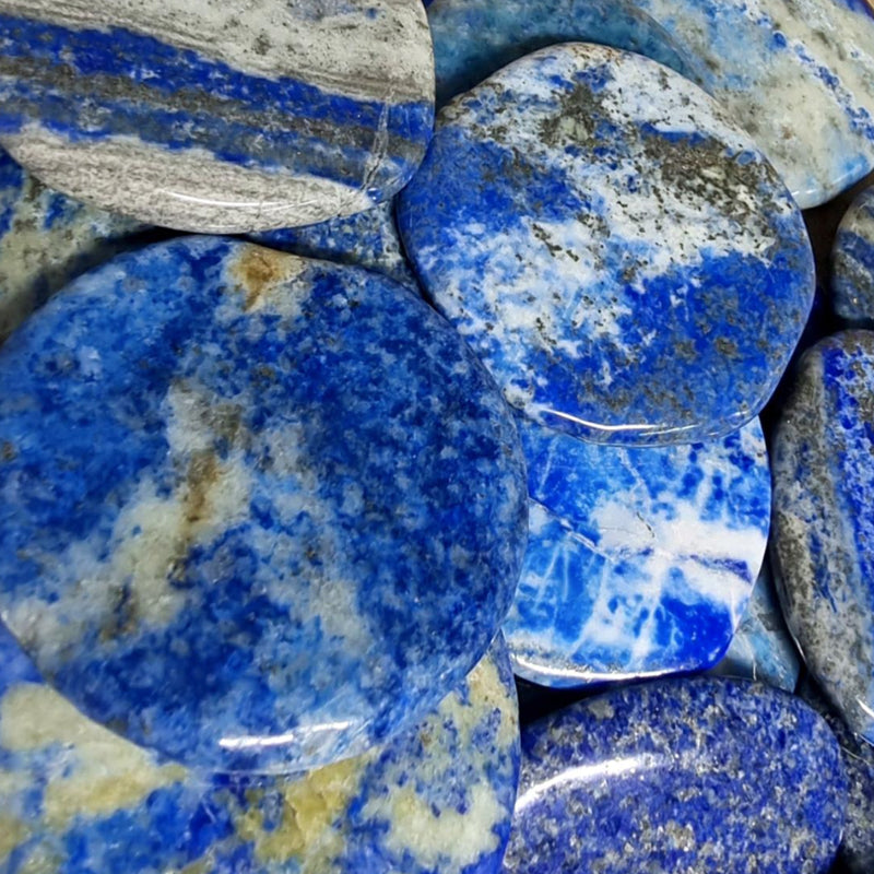 Lapis lazuli pebble Afghanistan AB