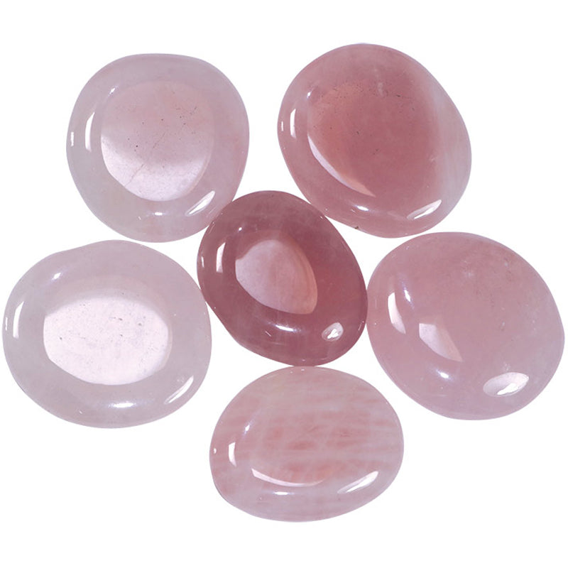 Rose quartz pebble Brazil A