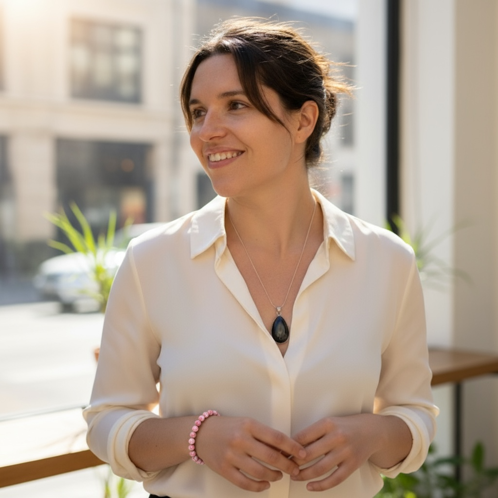 Thulite bracelet Norway A (5-6mm balls)