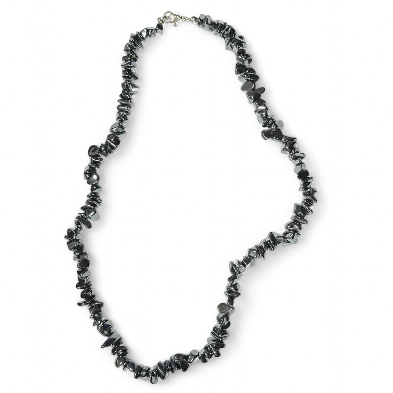 Collier Hématite Chine A (perles baroques) - 45cm