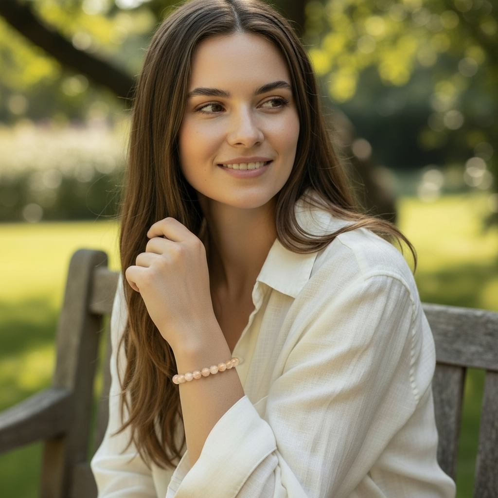 Pulsera de citrino natural Brasil AA (bolas 10mm)