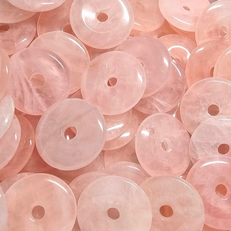 Donut or PI Chinese rose quartz Brazil A