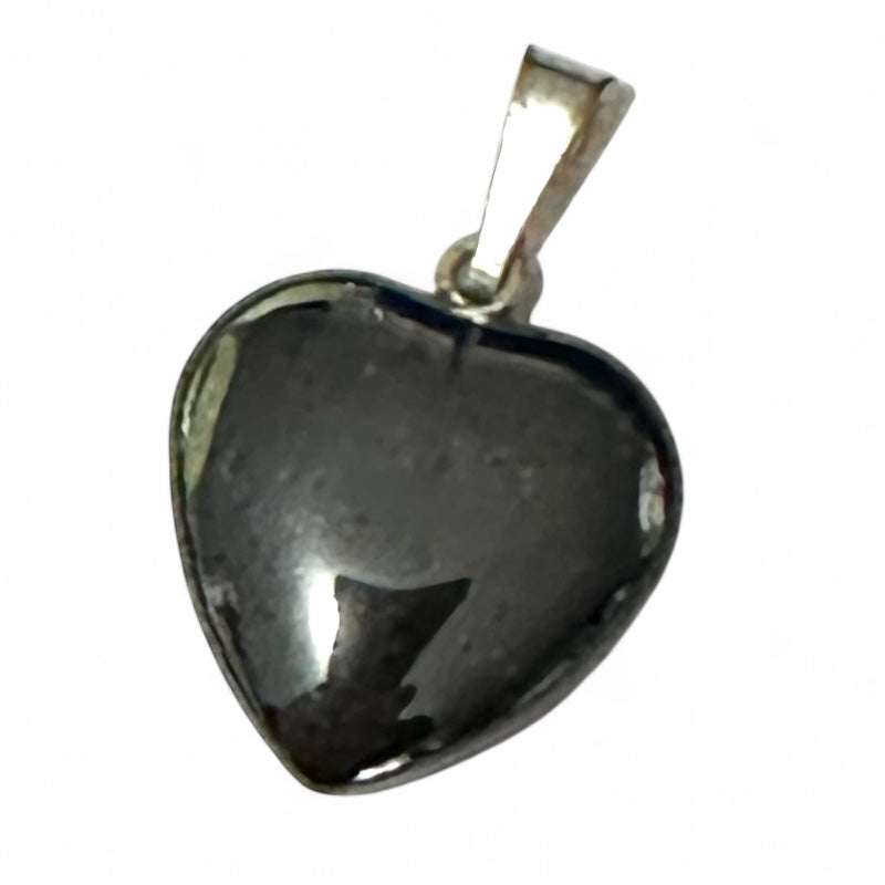 Pendentif coeur hématite A (15mm)