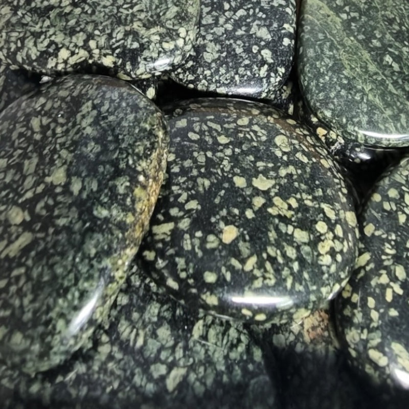 Green porphyry pebble Greece A