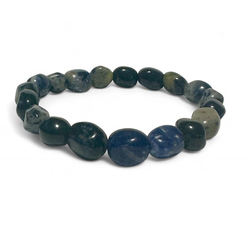 Bracelet sodalite Brésil A (pierres roulées 10-12mm)