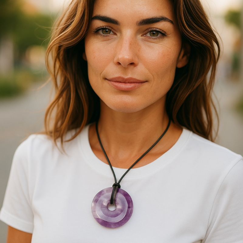 Donut ou PI Chinois améthyste Brésil A