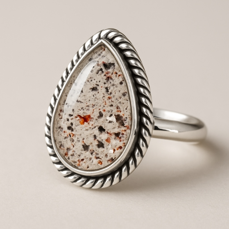 Bague cacoxénite Brésil AA argent 925 - Taille 60