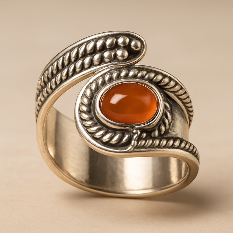 Bague cornaline Brésil A argent 925