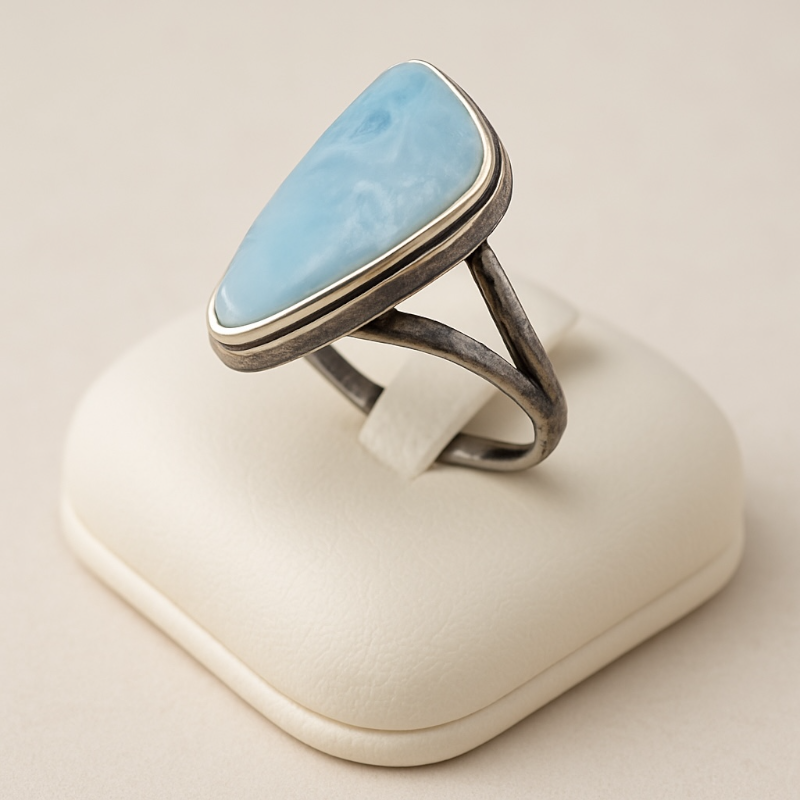 Bague opale doublet Australie AAA argent 925 - Taille 57