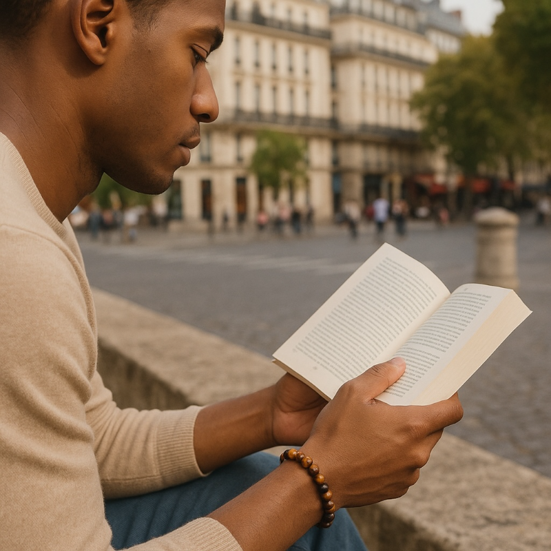Bracelet oeil de tigre Afrique du Sud A (boules de 7-8mm)