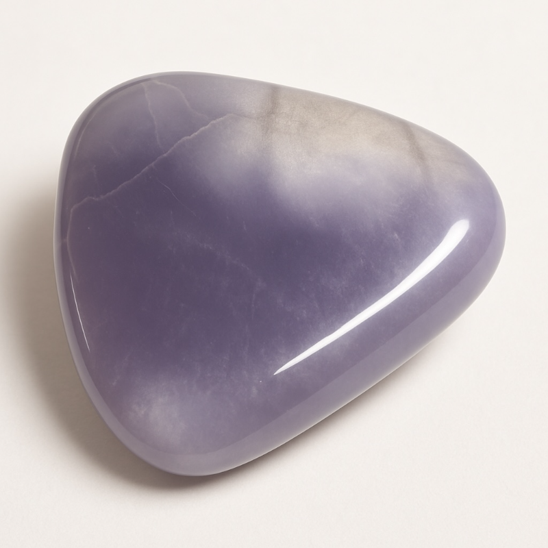 Multicolored fluorite pebble China A