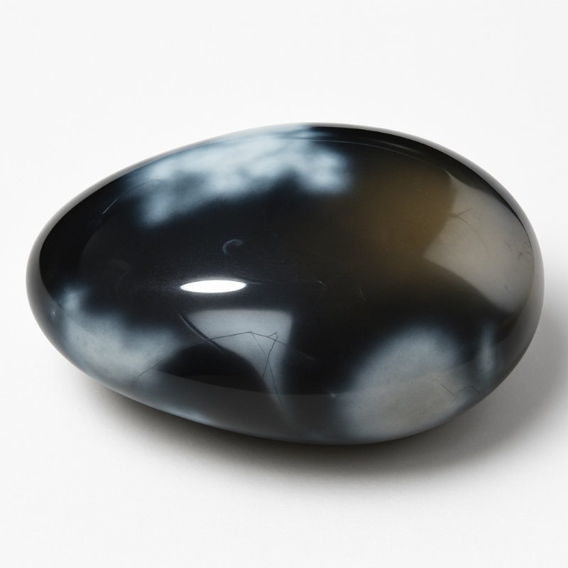 Gray agate Madagascar A (XL pebble)