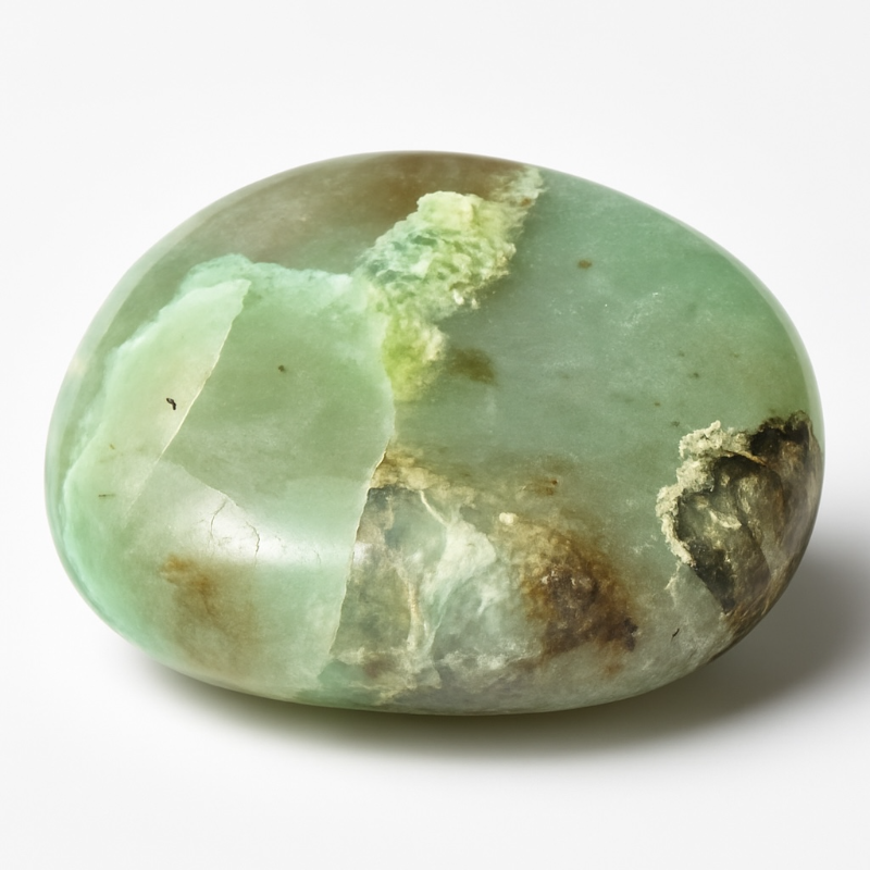 Green moonstone pebble (Garnierite) Madagascar AA