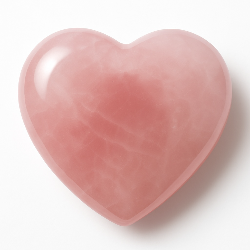 Heart Pink Quartz Brazil A 40mm
