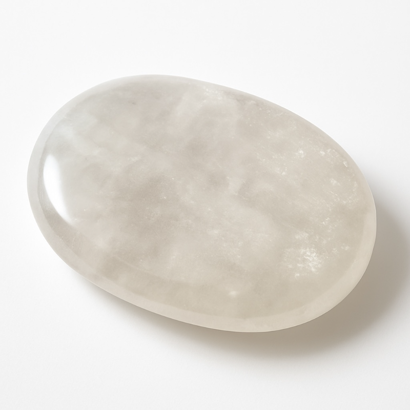 White moonstone pebble India A