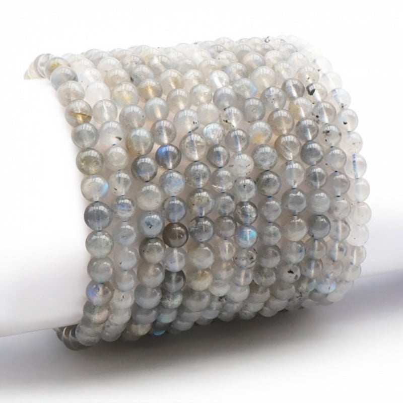 Bracelet labradorite Madagascar AA (boules 5-6mm)