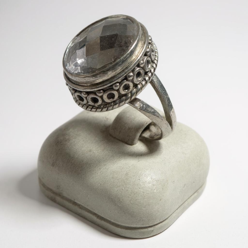 Bague améthyste Brésil AA argent 925 - Taille 55