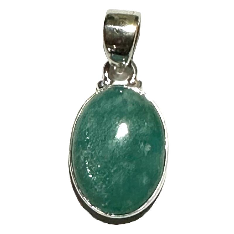 Pendentif amazonite Pérou AA argent 925
