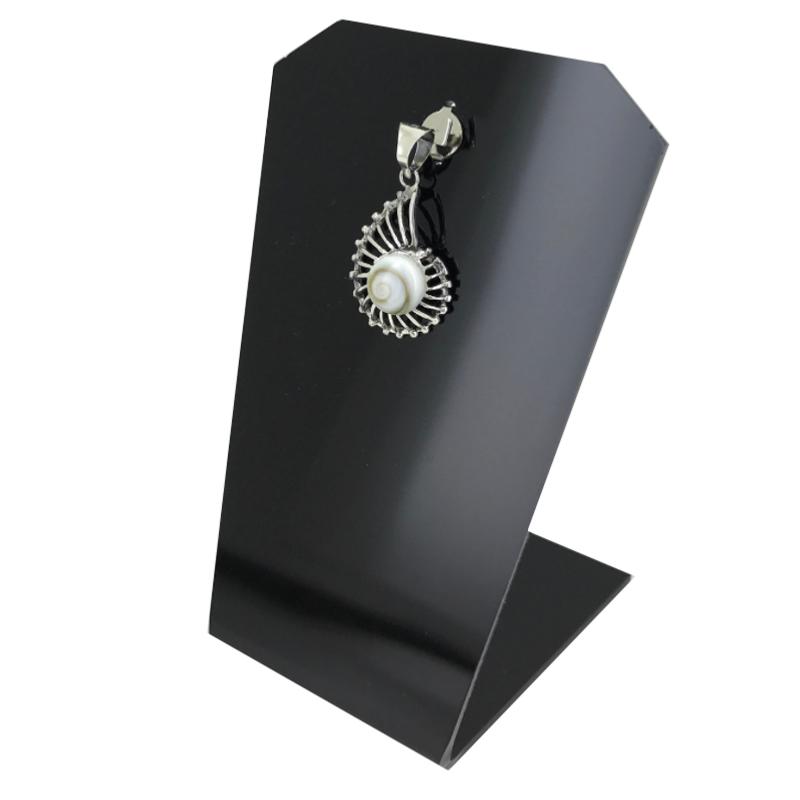 Pendentif Oeil de Sainte Lucie argent 925 (Coquillage)