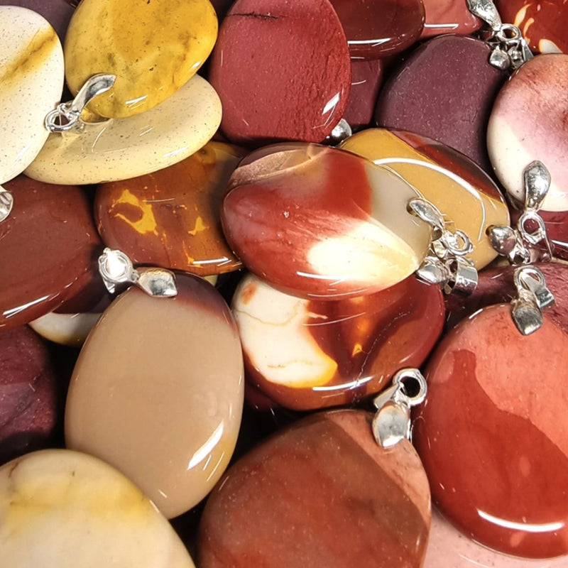 Mokaite jasper pendant Australia A (flat stone)