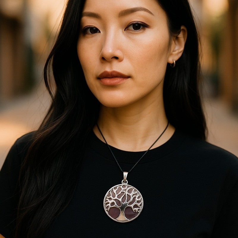 Pendentif arbre de vie améthyste Brésil A