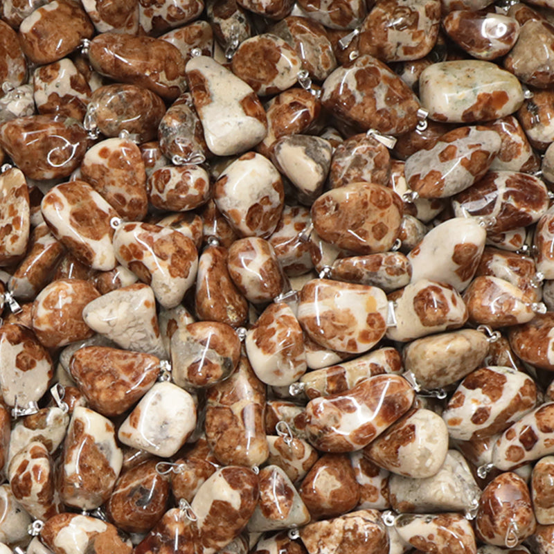 Grossular garnet pendant France A (rolled stone)