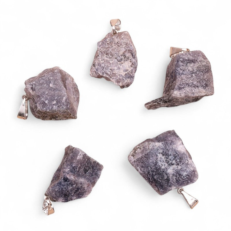 Iolite (cordierite) pendant India A (raw stone)