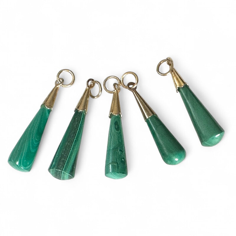 Congo AA malachite pendant (rolled stone)