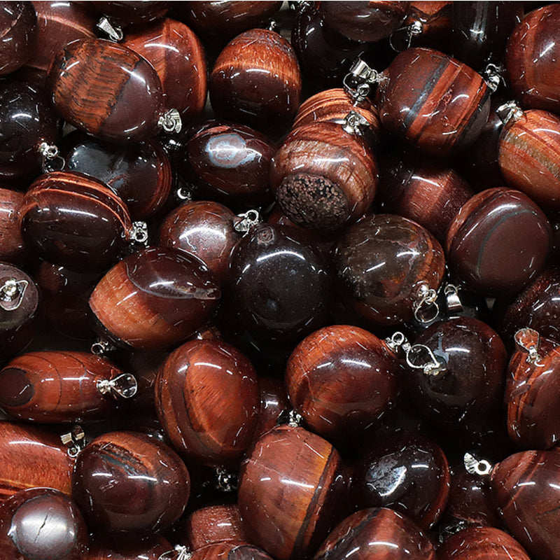 Colgante ojo de buey de Sudáfrica AA (piedra laminada)