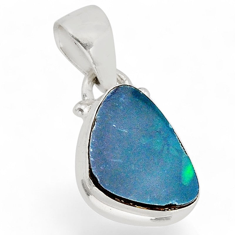 Noble doublet opal pendant Australia AAA silver 925