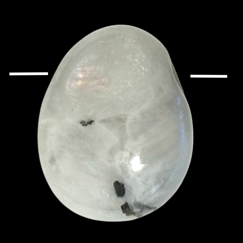 Pendentif pierre de lune arc en ciel (péristérite) Inde A (pierre trouée)