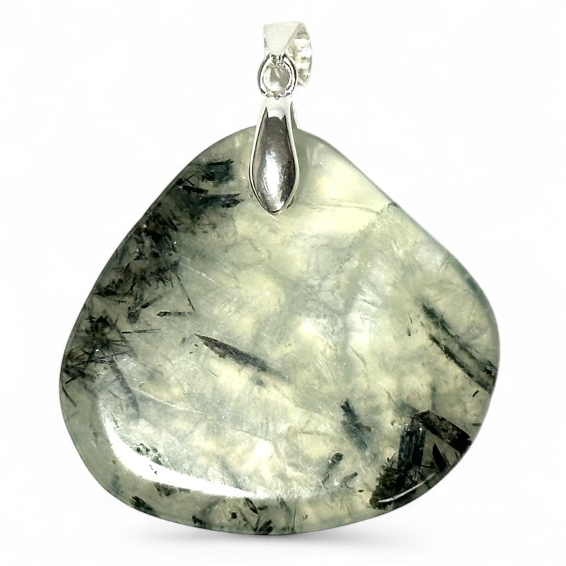 Pendentif préhnite Afrique du Sud AA argent 925