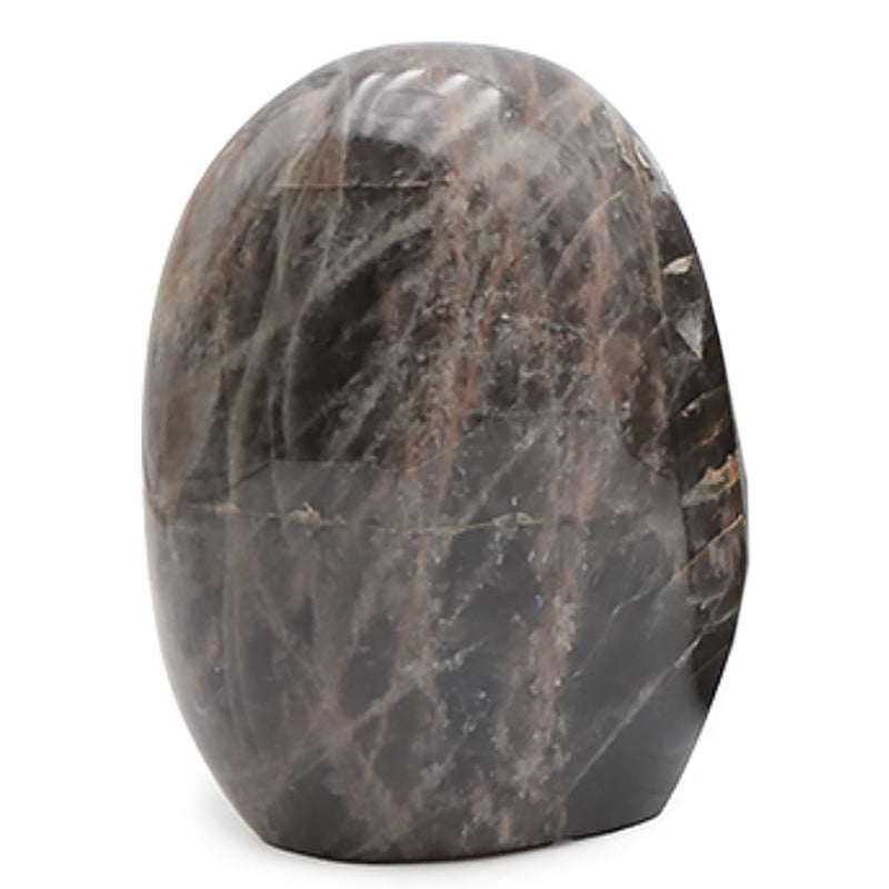 Piedra lunar negra de Madagascar AA forma libre - 817g