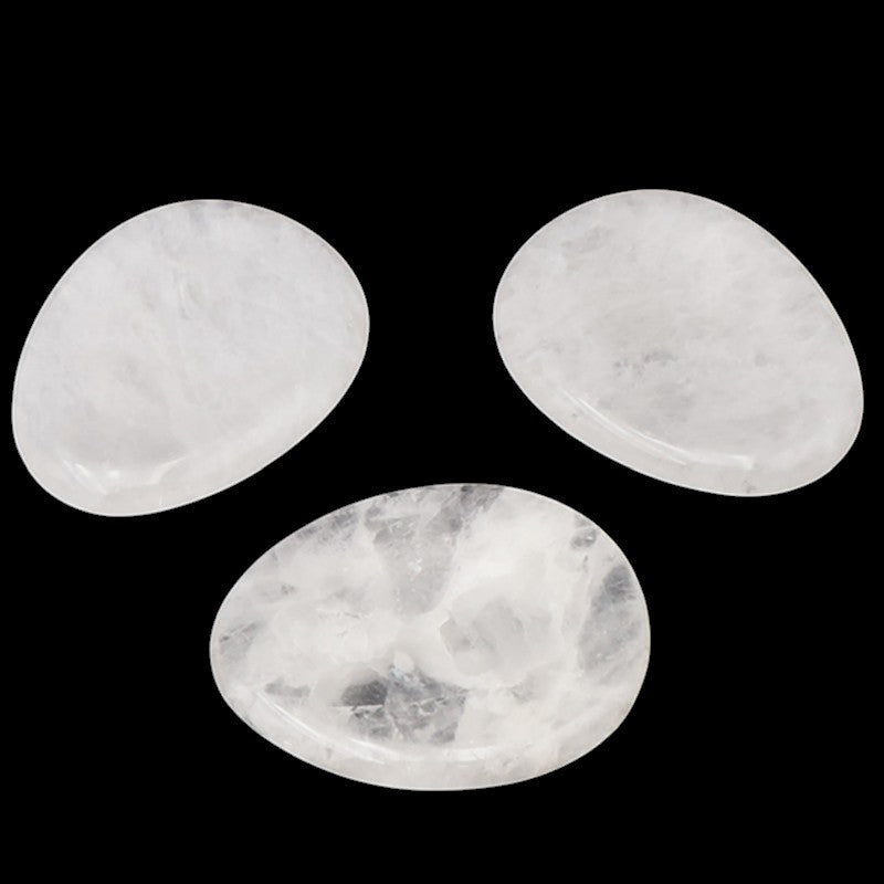 Rock crystal thumb stone Brazil A