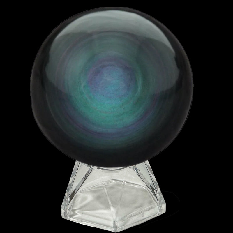 Mexican Celestial Eye Obsidian Sphere AA - 30-40mm