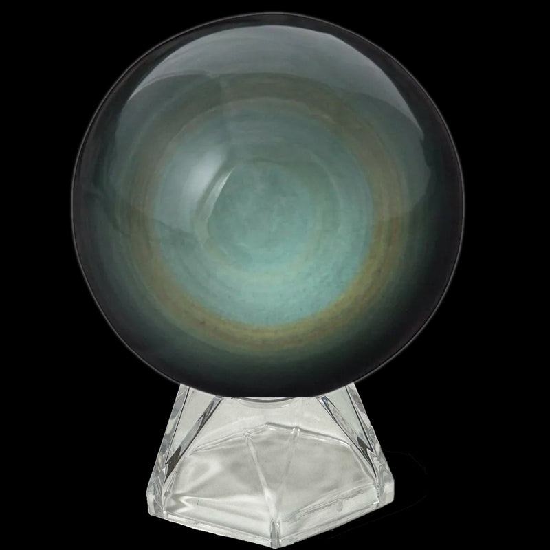 Mexican Celestial Eye Obsidian Sphere AA - 30-40mm