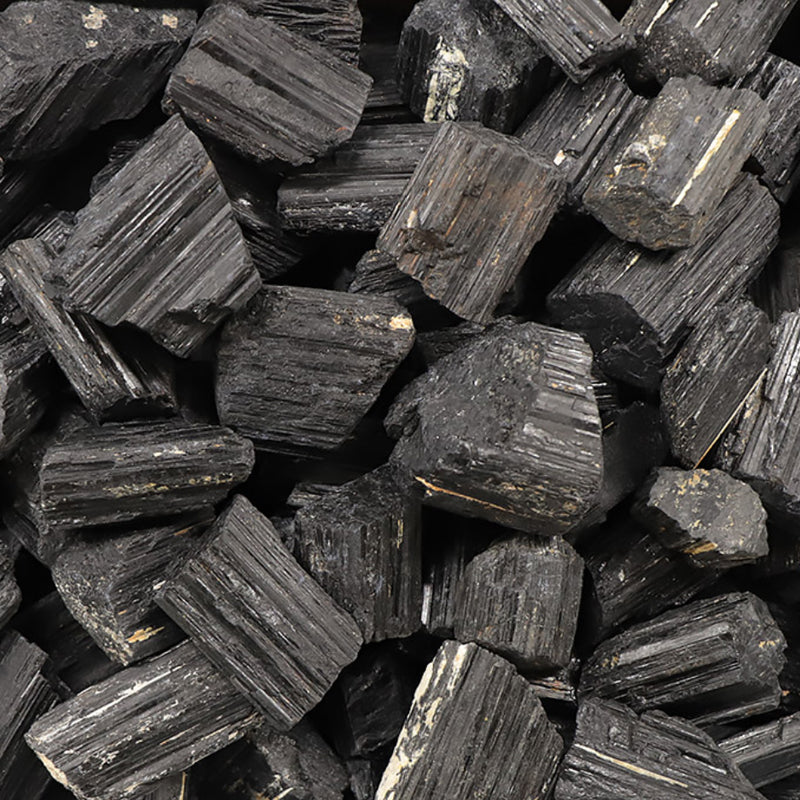 Black tourmaline Brazil A (raw stone)